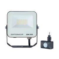 LED SMD prožektors 20W CCT IP65 melns (OPTONICA)