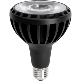 LED spuldze PAR30 E27 25W 2400lm 4500K melna (OPTONICA)