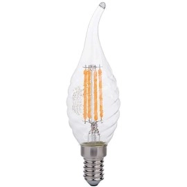 E14 LED spuldze Filament sveces forma C35 4W 2700K 400 lm 300° (OPTONICA)