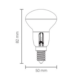 5W, E14, LED spuldze, R50, reflektor spuldze ar filament diodēm, 600Lm, 2800K, SP1872