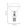 5W, E14, LED spuldze, R50, reflektor spuldze ar filament diodēm, 600Lm, 2800K, SP1872