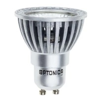 GU10 LED spuldze COB 6W 2700K 480lm 50°, sudraba (OPTONICA)