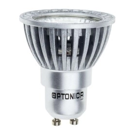 GU10 LED spuldze COB 6W 2700K 480lm 50°, sudraba (OPTONICA)