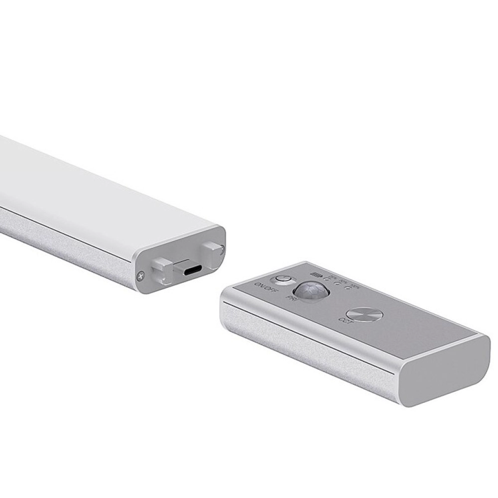 LED mēbeļu gaismeklis Slim ar PIR sensoru 2,5W 3000K-6000K sudraba (Optonica)