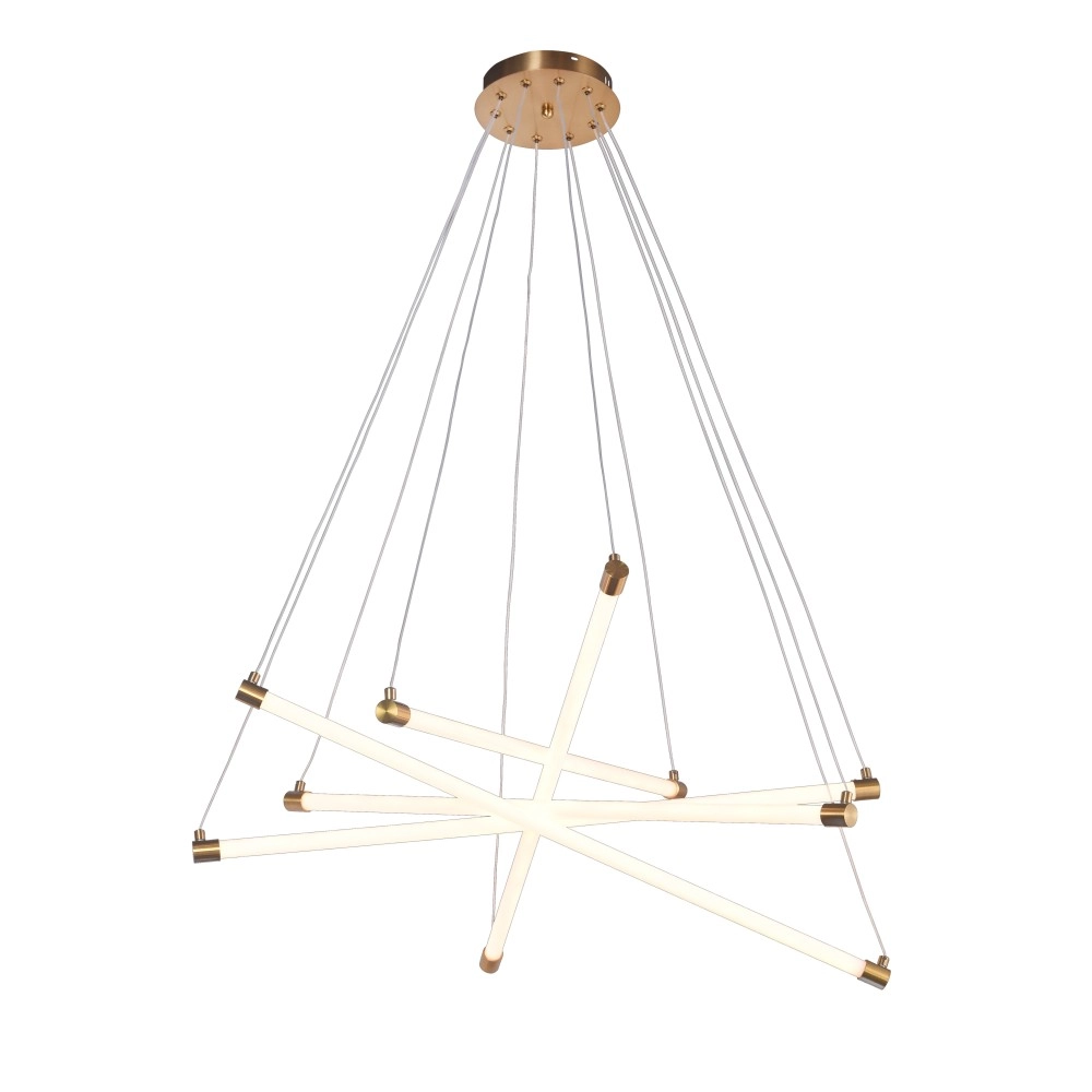 LED piekaramais gaismeklis 35W, vara krāsa, 3000K silti balts, 2800 lm, Ø800 mm (IP20) (Optonica)