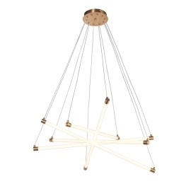 LED piekaramais gaismeklis 35W, vara krāsa, 3000K silti balts, 2800 lm, Ø800 mm (IP20) (Optonica)