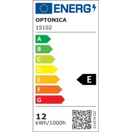 LED sliežu gaismeklis 12W, 2700K silti balts, 1200 lm, 24°, Ø50×130 mm, melns (Optonica)