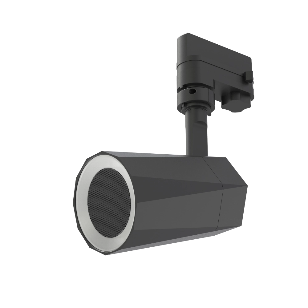 LED RGB 3-fāžu sliežu skaļrunis ar Bluetooth, melns (Optonica)