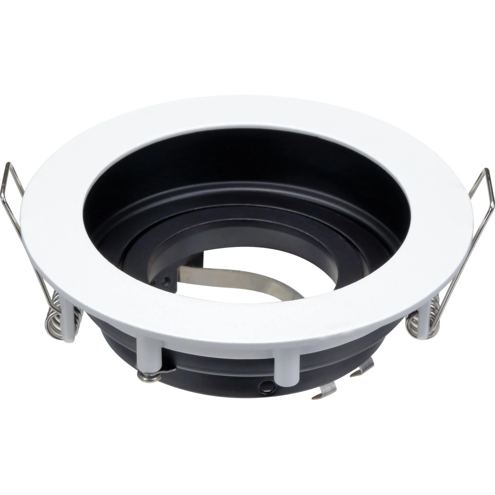 Spot gaismeklis GU10, alumīnijs, balts/melns, max 35 W (Optonica)