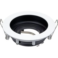 Spot gaismeklis GU10, alumīnijs, balts/melns, max 35 W (Optonica)