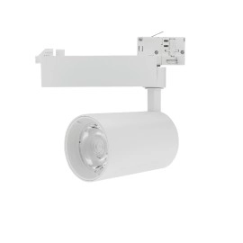 3F sliežu LED prožektors, 25W, 2750lm, 24° gaismas stars