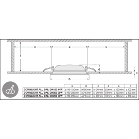 14W iebūvējams LED panelis, 1190 lm, IP44, Ledvance