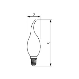 Philips MASTER LEDCandle DimTone E14 3,4W 470lm 2200–2700K CRI90