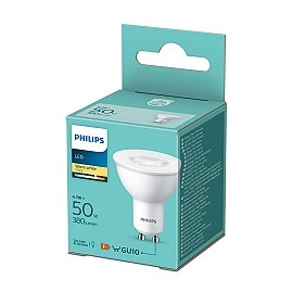 Philips GU10 LED spuldze 4,7W 380lm 2700K 36° nedimmējama
