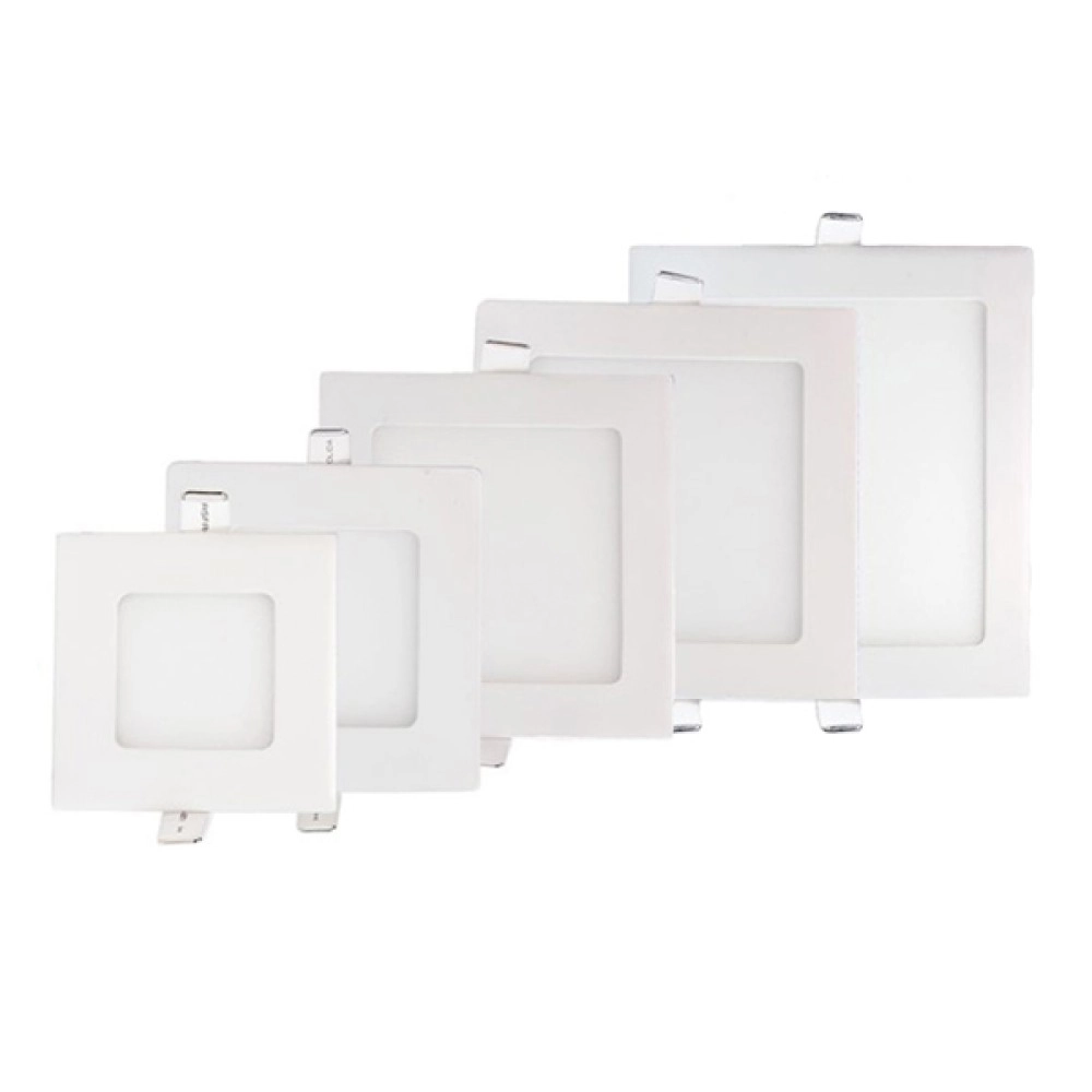 6W zem apmetuma LED gaismeklis, kvadrāta formas, 440Lm, CRI>95