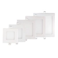 6W zem apmetuma LED gaismeklis, kvadrāta formas, 440Lm, CRI>95