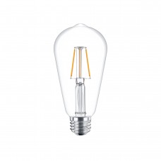 4W, E27, ST64, Filament, Philips LED spuldze, 470Lm, 2700K