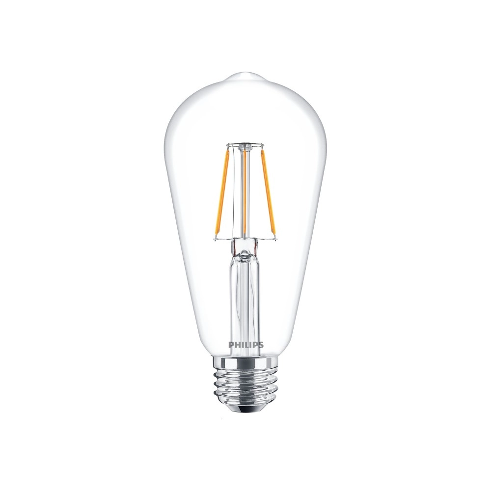 4W, E27, ST64, Filament, Philips LED spuldze, 470Lm, 2700K