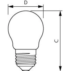 LED spuldze E27 CorePro Glass LEDluster 6.5W 806lm 2700K Philips