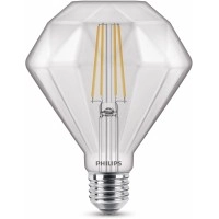 Dimanta formas E27, 5W, 2700K, 500lm, dimmējama, caurspīdīga LED spuldze