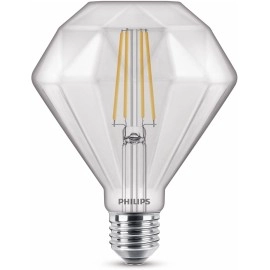 Dimanta formas E27, 5W, 2700K, 500lm, dimmējama, caurspīdīga LED spuldze