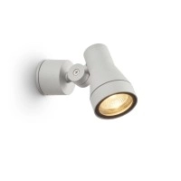 Rendl DIREZZA āra sienas prožektors sudrabpelēks, GU10 LED 8W, IP54