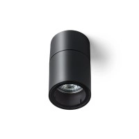 SORANO CEILING āra griestu gaismeklis melns, GU10 LED 8W IP44 (Rendl)