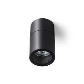 SORANO CEILING āra griestu gaismeklis melns, GU10 LED 8W IP44 (Rendl)