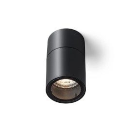 SORANO CEILING āra griestu gaismeklis melns, GU10 LED 8W IP44 (Rendl)