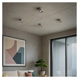 Rendl VOLCA tumša granīta betona griestu lampa GU10 5W R13795