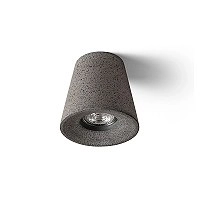 Rendl VOLCA tumša granīta betona griestu lampa GU10 5W R13795