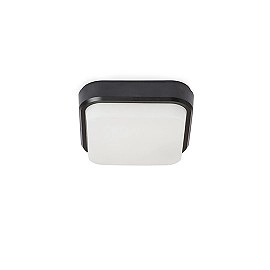 TARIS SQ 17 virsapmetuma lampa melna, LED 8W 3000K (Rendl)