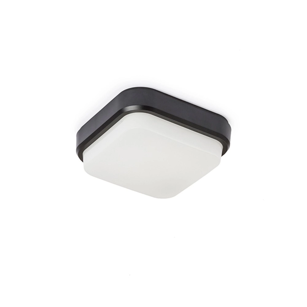 TARIS SQ 17 virsapmetuma lampa melna, LED 8W 3000K (Rendl)