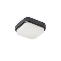 TARIS SQ 17 virsapmetuma lampa melna, LED 8W 3000K (Rendl)