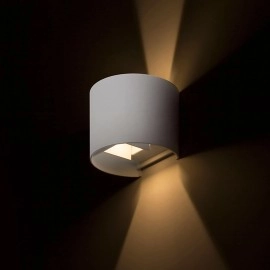 TITO R DIMM āra sienas lampa balta, LED 2x3W 3000K (Rendl)