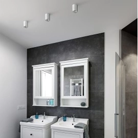 Vannas istabas griestu gaismeklis LOLA 88, 1×GU10, IP54, melns (Rendl light studio)