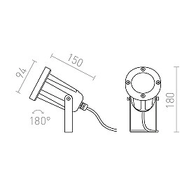HEAVY DUTY āra gaismeklis, GU10, IP65
