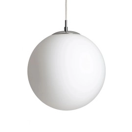 LUNA 30 piekaramā lampa opāla stikls/hroms, E27 15W (Rendl)