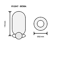MOMA virsapmetuma griestu gaismeklis 1×GU10, matēts niķelis (Rendl R12047)