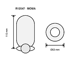 MOMA virsapmetuma griestu gaismeklis 1×GU10, matēts niķelis (Rendl R12047)