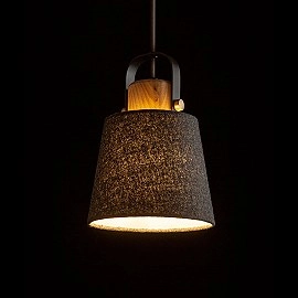 CHOUPETTE piekaramā lampa melna / pelēka / koks, E27 11W (Rendl)