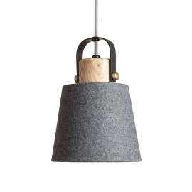CHOUPETTE piekaramā lampa melna / pelēka / koks, E27 11W (Rendl)