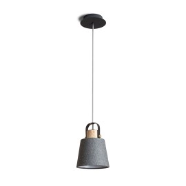 CHOUPETTE piekaramā lampa melna / pelēka / koks, E27 11W (Rendl)