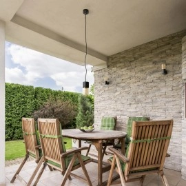 QUINN WALL āra sienas lampa melna / dzintara stikls, E27 11W (Rendl)