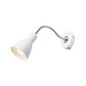 KAYA sienas lampa balta / matēts niķelis, E27 15W (Rendl)
