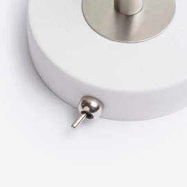 KAYA sienas lampa balta / matēts niķelis, E27 15W (Rendl)