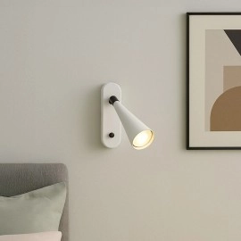 ALEXIS WALL lasīšanas lampa balta / hroms, GU10 5W (Rendl)