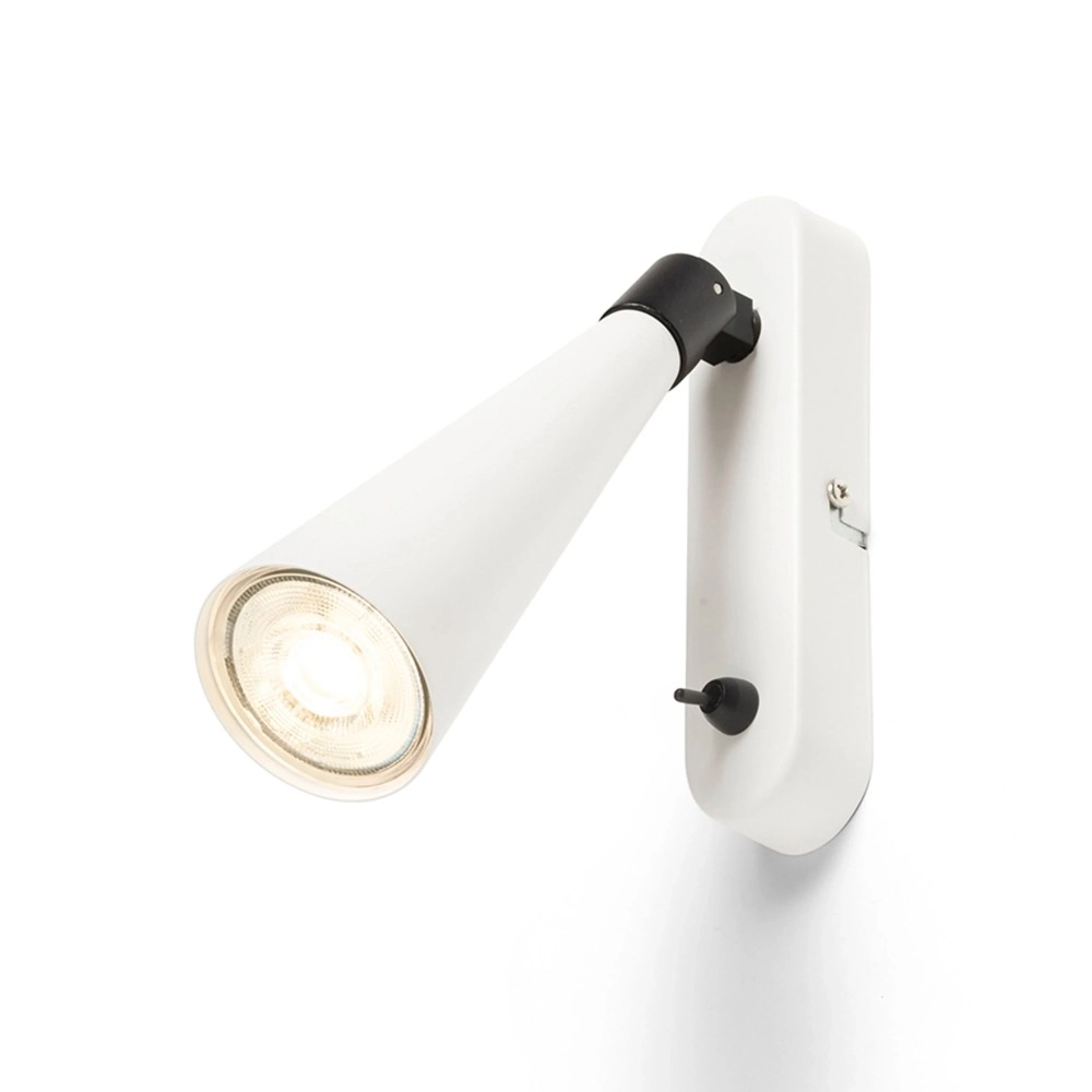 ALEXIS WALL lasīšanas lampa balta / hroms, GU10 5W (Rendl)