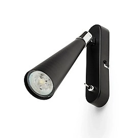 ALEXIS WALL lasīšanas lampa melna / hroms, GU10 5W (Rendl)