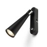 ALEXIS WALL lasīšanas lampa melna / hroms, GU10 5W (Rendl)